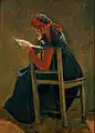 Une jeune fille en train de lire (1851)