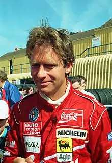 Description de l'image Christian Danner 1995 Deutsche Tourenwagen Meisterschaft, Donington Park.jpg.