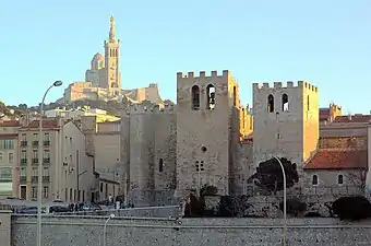 Vue depuis l'abbaye Saint-Victor de Marseille.