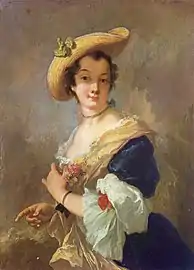 Portrait d'une dame au chapeau de paille, Hanovre, Niedersächsisches Landesmuseum