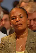 Christiane Taubira lors d'un meeting en 2007.