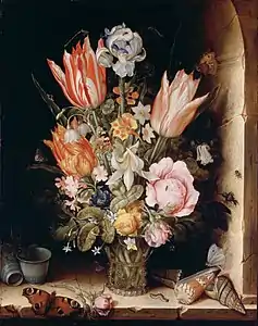 Nature morte avec des fleurs dans un vase, Philadelphia Museum of Art, 1617.