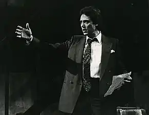 Christopher Walken au théâtre en 1984.