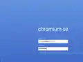 Écran de connexion de ChromiumOS Cherry.