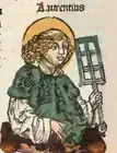 Saint Laurent dans La Chronique de Nuremberg (1493).