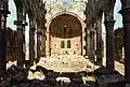 À l'intérieur de Mushabbak, l'abside semi-circulaire et couverte d'un cul-de-four.