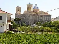 Église orthodoxe de Kokkari et ses vignes