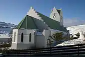 Église de Vagur, dans les îles Féroé.
