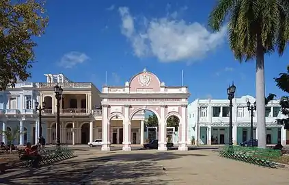 L'arc de triomphe du Parque Marti à Cienfuegos.