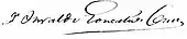 signature d'Oswaldo Cruz