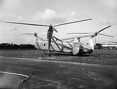 Cierva Air Horse sur le tarmac des usines Vickers-Armstrongs de Southampton (Septembre 1948).