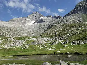 Le Carè Alto depuis le val di San Valentino.