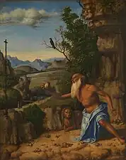 Saint Jérôme au désert 1492, National Gallery, Londres.