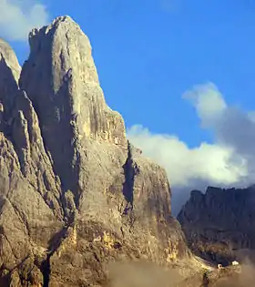 La face nord-ouest de la Cima della Madonna.