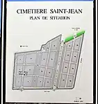 Plan du cimetière.