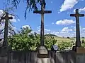 Calvaire dans le cimetière.