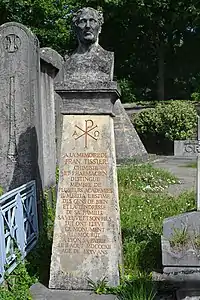 Sépulture de François Tissier, Lyon, cimetière de Loyasse.