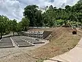 La rénovation du cimetière.