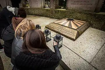 Cérémonie le 27 janvier 2015 à l’occasion du 70e anniversaire de la libération des camps.