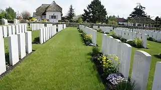 Le Cimetière militaire britannique.