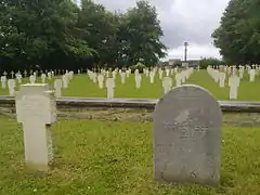 Tombe d'un soldat juif-allemand au cimetière Franco-Allemand.