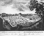 « Cimetière de la nation israélite de Livourne » dit aussi « Nouveau cimetière » construit en 1694 et démantelé depuis.
