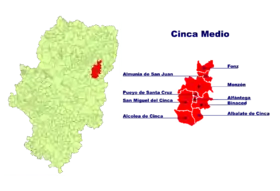 Localisation de Cinca Medio