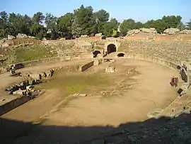 Les ruines de l'amphithéâtre