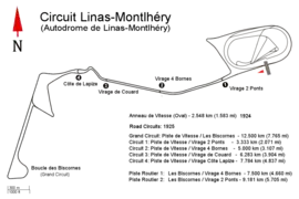 Illustration del'autodrome de Linas-Montlhéry.