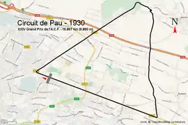 Illustration du Grand Circuit permanent de Pau.