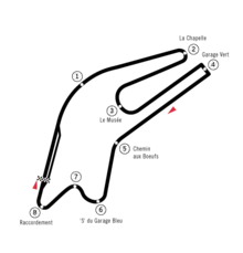 Illustration du circuit Bugatti du Mans.