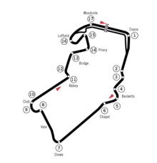 Illustration du circuit de Silverstone.