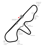 Illustration du circuit de Dijon-Prenois.