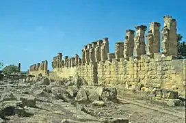 Portique de la ville grecque de Cyrène.