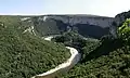 Cirque de la Madeleine dans les gorges de l'Ardèche (Aiguèze).