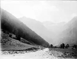 Vue de la vallée en 1908.