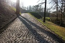 Sentier de balade du site de la Citadelle de Namur.