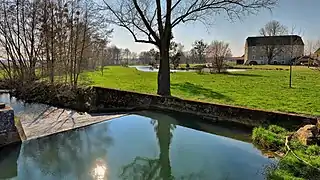 La Morthe au barrage du moulin de Citey.