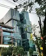 Un bâtiment de style Rubik's cube à Dhaka