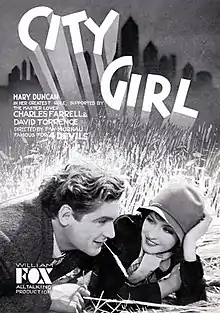 Description de l'image City Girl 1930 poster.jpg.