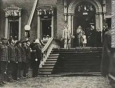 Le Prince de Galles à l'hôtel de ville, Trois-Rivières, 1919.