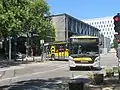 Un Scania Citywide LFA GNV sur la C5 vers l'arrêt Palais de Justice - Gare.