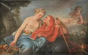 Vertumne et Pomone par Clément Belle, 1772, Petit Trianon.