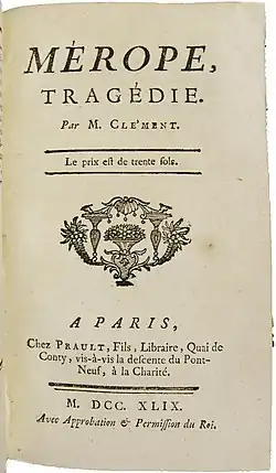 Image illustrative de l’article Mérope (Clément)