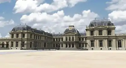 Château de Clagny à Versailles (1675-1683), reconstitution.