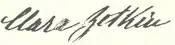 Signature de Clara Zetkin