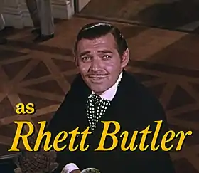 Clark Gable jouant Rhett Butler