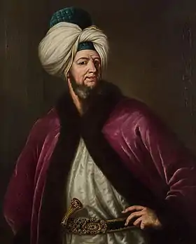 Portrait du comte Claude Alexandre de Bonneval en habit turc, 1750 (musée des Beaux-Arts de Limoges)