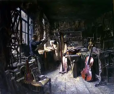 Intérieur d'un réparateur d'objets d'art (1896), Avignon, musée Calvet.