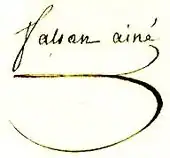 signature de Claude François Falsan